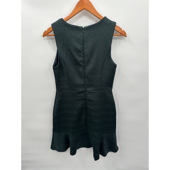 BANANA REPUBLIC FACTORY NWT Green Pattern Ruffle Hem Textured Dress // 6 - Picture 8 of 8